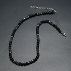 Black Bohemian Necklace Natural Tiger Stone Necklace Beaded Necklace  Men's