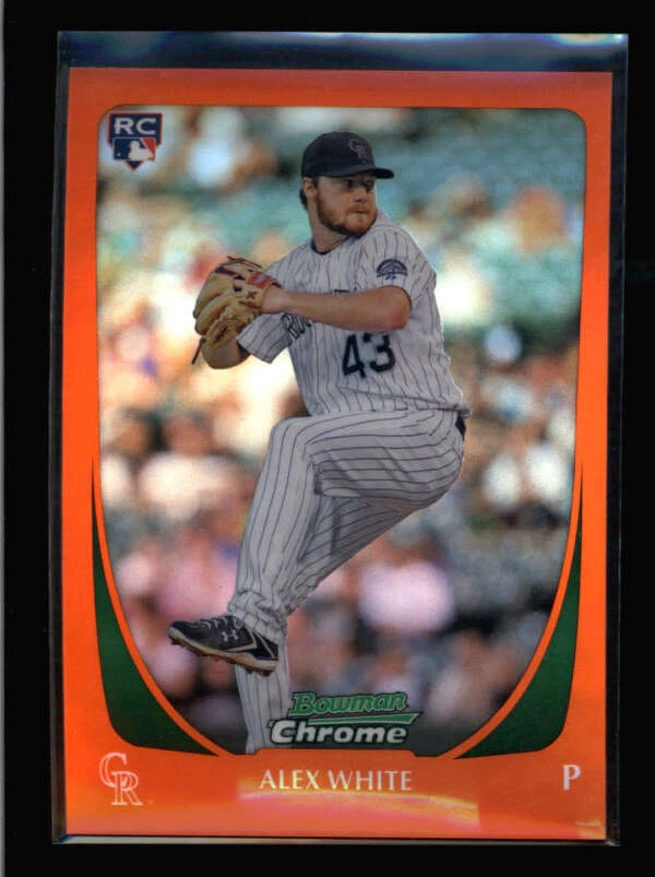 ALEX WHITE 2011 BOWMAN CHROME #90 ROOKIE ORANGE REFRACTOR #07/25 AY5957 - Image 1 of 1