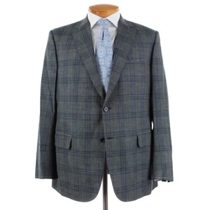 Brioni NWT Sport Coat Size 54R (44R US) In Green & Blue Plaid Wool/Silk/Linen - Picture 1 of 9
