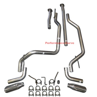 Se adapta a 09 - 20 Toyota Tundra 4.0 - 5.7 Performance Kit de tubo de escape doble CatBack Foto 1 de 2
