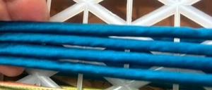 vintage silk satin tubing 1/4" piping on the bias 67"pc Made USA Midnight Star - Picture 1 of 8