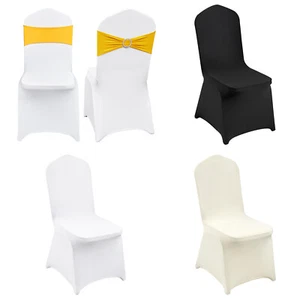 VEVOR 30/50/200PCS Stretch Spandex Folding Chair Covers for Wedding Party Dining - Picture 1 of 110