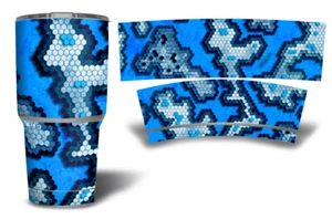 USATuff Trinkbecher Wrap Kit passt Yeti Cup - Größe auswählen - Hexcam blauer Ridge - Bild 1 von 10