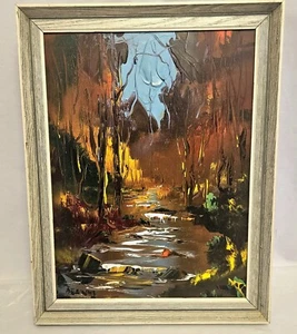Original George R Deakins Gemälde Impressionist Öl auf Karton MCM beschriftet signiert - Bild 1 von 10