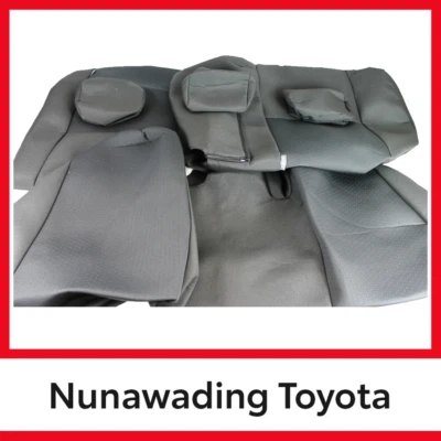 Genuine Toyota Corolla Sedan Rear Fabric Seat Covers 12/2013 - 08/2019 - image 1 of 3