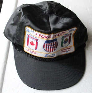 Vintage sep 1992 3 flags classic  adjustable  HAT Cap - Imagen 1 de 5