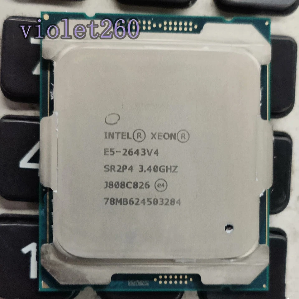 Intel Xeon E5-2643 V4 LGA2011 CPU Processor SR2P4 3.4GHz 6-Core 20M 12T 135W - Image 1 of 1