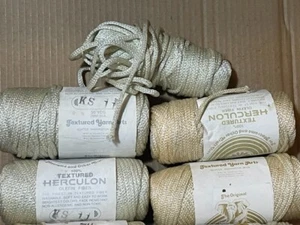 Vintage Elefant Cord SPARKLE 100% Textured Herculon Olefin for Macrame 50yds 3MM - Picture 1 of 5