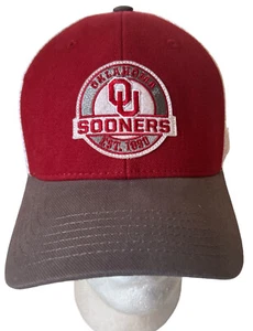 Oklahoma University Cap Sooners Hat Mesh Snap Back College Sports - Picture 1 of 5