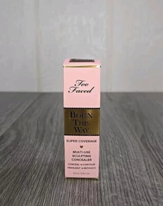 TOO FACED BORN THIS WAY SUPER COVERAGE MULTI-USE CONCEALER (NIB/.45oz) GANACHE - Picture 1 of 5