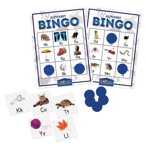 Juego de bingo alfabeto aprendizaje temprano Kaplan - Imagen 1 de 3