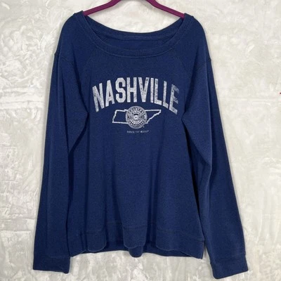 Sudadera Camp David 2XL Azul Cuello Redondo Música Country Nashville Top Foto 1 de 4