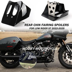 For Harley Softail Low Rider ST 2022-2025 Black Rear Spoilers Fairing Protection - Picture 1 of 10