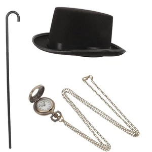 Detective Hat Suit Man Play Dress up Kit Party Favors Pretend Props - Bild 1 von 12