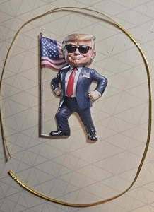 45 47 Präsident Donald Trump Weihnachtsschmuck Acryl Baumschmuck Weihnachtsgeschenk - Bild 1 von 11