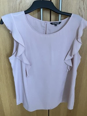 Pale Pink Debenhams Frilled Top 16 - Image 1 of 4