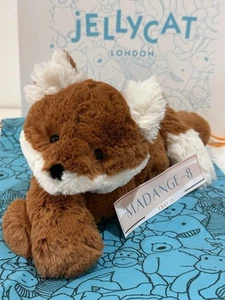 Authentischer JELLYCAT Smudge Fox MEDIUM neu mit Etikett! STAUBBEUTEL + Etikettschutz *selten*🦊 - Bild 1 von 8