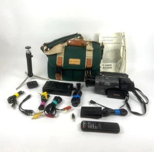 Canon ES3000 HI8 8mm Video8 Camcorder Player w/ Accessories & Nice Case Bag - Picture 1 of 14