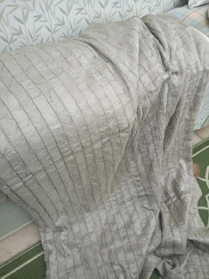 Large Silky Crushed Ripple Decorative Quilt Throw 78 inches x 104 inches - Image 1 of 4