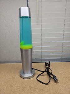 Vintage Hot Rock Lite Series 46500 Lava Lamp 120V 18" Green Yellow - Picture 1 of 9