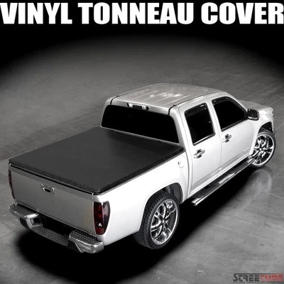For 00-04 Dodge Dakota Fleetside 5.5 Ft 66" Bed Hidden Snap Vinyl Tonneau Cover - Image 1 of 4