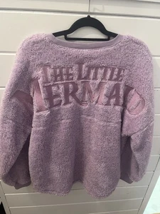 Disney Die kleine Meerjungfrau Arielle flauschiger Sherpa Spirit Jersey Lavendel L lila - Bild 1 von 3