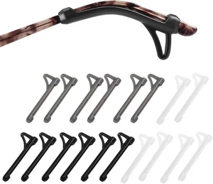 Anti Slip Glasses Ear Grips, 9 Pairs Silicone Eye Glasses Arm Grips Covers Ear C - Picture 1 of 5