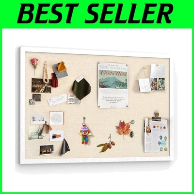 Wood Framed Bulletin Board 30x20 for Photos & Notes - Image 1 of 4