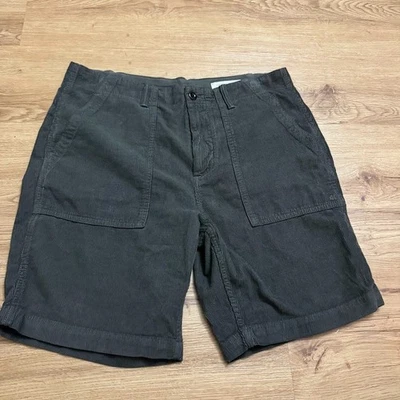 Outerknown Shorts Mens 33 Grey Corduroy Utility Organic Cotton 8" Inseam New Tag - Image 1 of 4