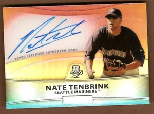 Nate Tenbrink 2010 Bowman Platinum Refractor Auto - Picture 1 of 1