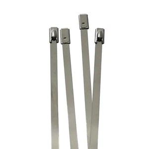 10x Stainless steel Cable tie 680 x 4,6mm 46kg Metal up to 500°C - Picture 1 of 1