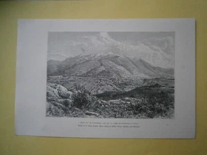 1893 Estampado Reclus QUITO & PICHINCHA VOLCÁN, ECUADOR, #34 - Imagen 1 de 1
