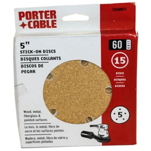 Porter-Cable 725500615 5" DISCOS ADHESIVOS GRANO 60 PC-725500615 - Imagen 1 de 1