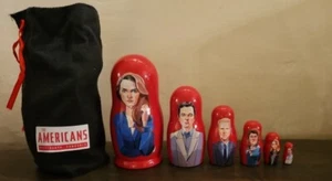 "The Americans " On FX TV Academy Promo Russian Nesting Matroschka Dolls RARE - Bild 1 von 7