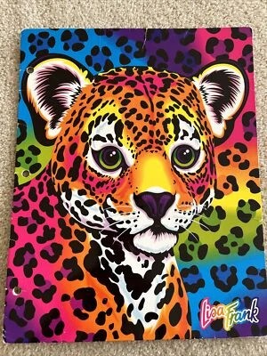Carpeta de Bolsillo Lisa Frank Cazador Leopardo Cachorro Moombagoomba Bug De Colección Años 90 Foto 1 de 4