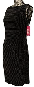 9 & CO Dress Size 4 Day To Dinner Black Silver Sleeveless NEW Sparkly Date Night - Picture 1 of 9