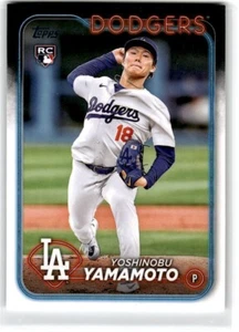 Topps Yoshinobu Yamamoto 2024 novato Los Angeles Dodgers #553 - Imagen 1 de 2