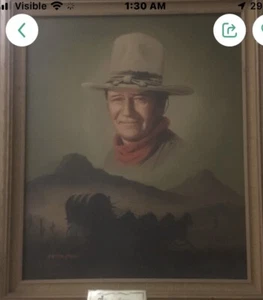 JOHN WAYNE MONUMENT VALLEY PETER SHINN ÖLGEMÄLDE Postkutsche Western Wilder Westen - Bild 1 von 3