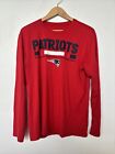 Nike New England Patriots Men’s Long Sleeve Dri-Fit Tee Shirt RED Size LARGE L