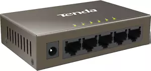Tenda TEF1005D, 5-Port 10/100Mbps Fast Ethernet Unmanaged Switch, Network Hub, E - Picture 1 of 12