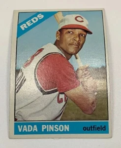 1966 Topps # 180 Vada Pinson Baseball Card Cincinnati Reds - Picture 1 of 2