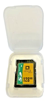 Memory Card Lexar Media 128MB SD High Performance For Digital Devices in Case - Image 1 of 4