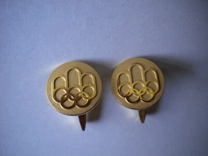 1976 SUMMER OLYMPIC GAMES MONTREAL CANADA CUFFLINKS - Picture 1 of 6