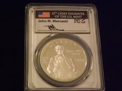 2004-P    $1     EDISON     Mercanti label    PCGS PR 70 - Image 1 of 2