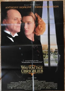 P27 Kinoplakat WAS VOM TAGE ÜBRIG BLIEB Anthony Hopkins, Emma Thompson - Bild 1 von 1