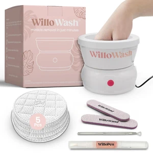 Electric Nail Soaking Bowl, Acetone-Proof Acrylic Remover Kit, Dip Powder 50 Pcs - Picture 1 of 12