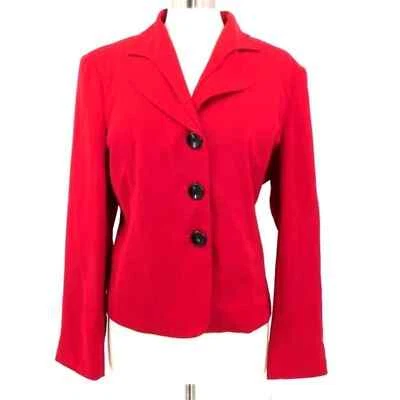Новый с Ярлыками Allyson Cara красный с подкладкой кнопка куртка/блейзер размер 18 - Изображение 1 из 4