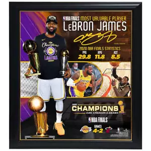 Lebron James Los Angeles Lakers 2020 Nba Finals Mvp Collage Frame - Foto 1 di 1