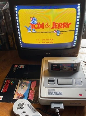 Super Nintendo SNES - TOM AND JERRY - PAL UK / EURO cart & manual. Tested in PWO - Image 1 of 3