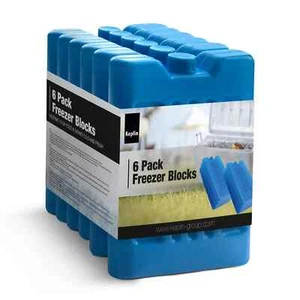 6 Pack Home Freezer Blocks for Family - Long Lasting Reusable Ice Boards - Picture 1 of 5
